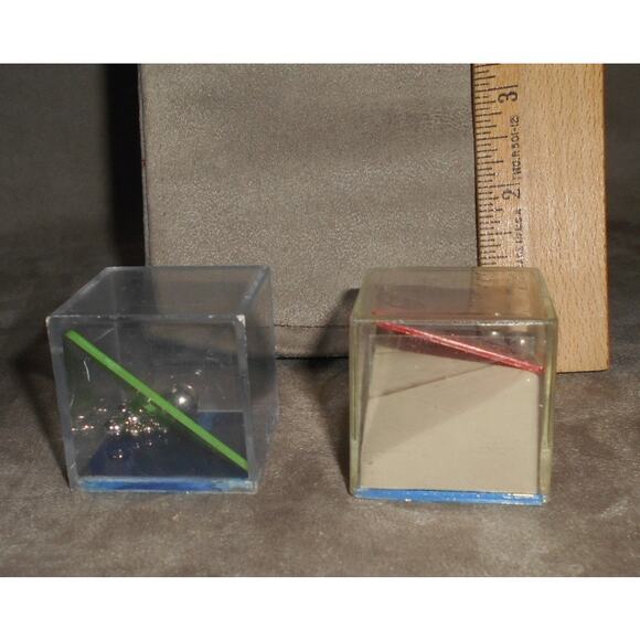 Vintage Rolling Ball Bearing Puzzle Cube Lot Brain Teaser Skill Dexterity Game - Picture 4 of 5